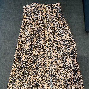 Aritzia Wilfred LEOPARD MIDI SKIRT